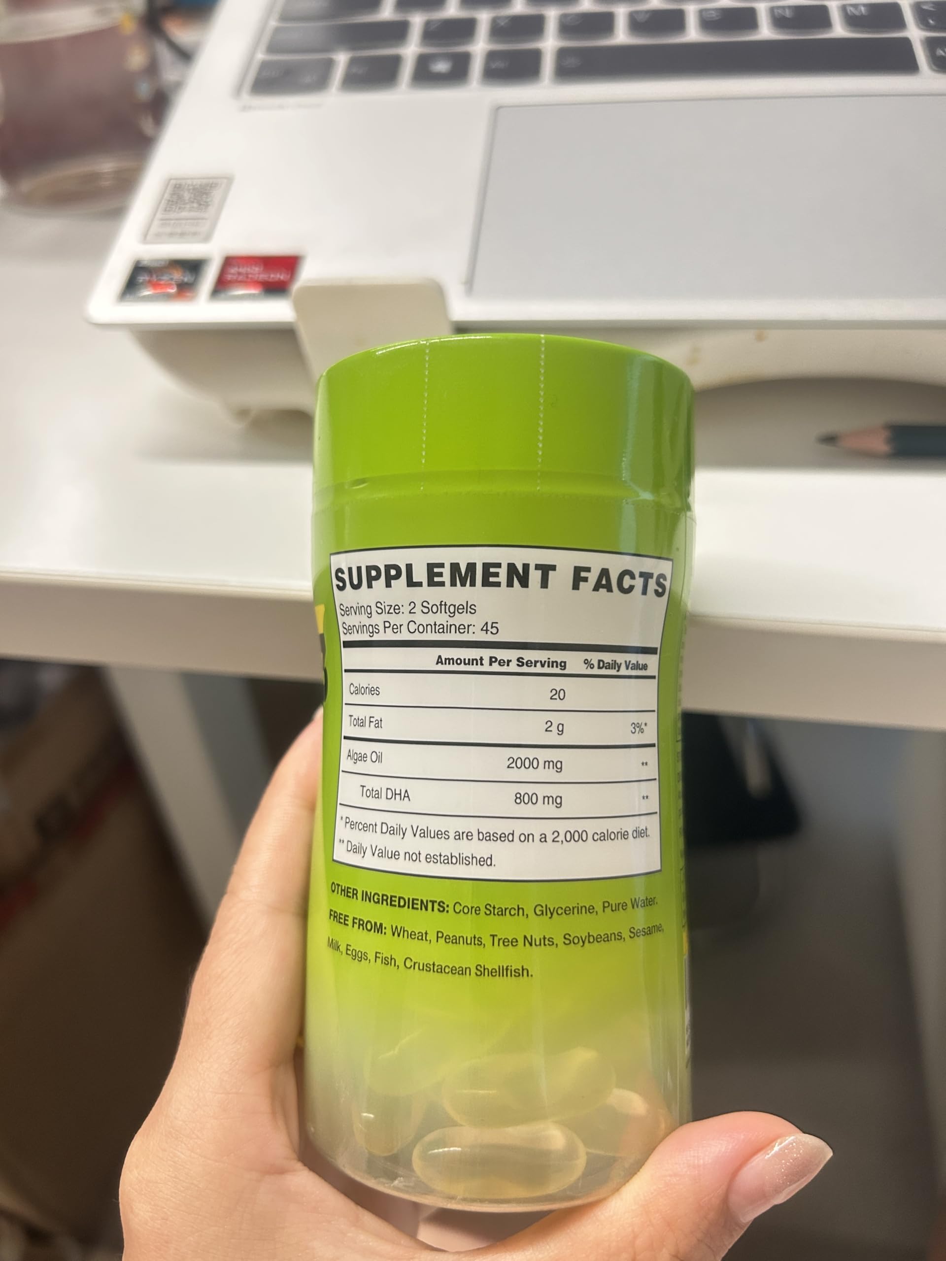 Vegepower prenatal dha highlights prenatal friendly algae based option