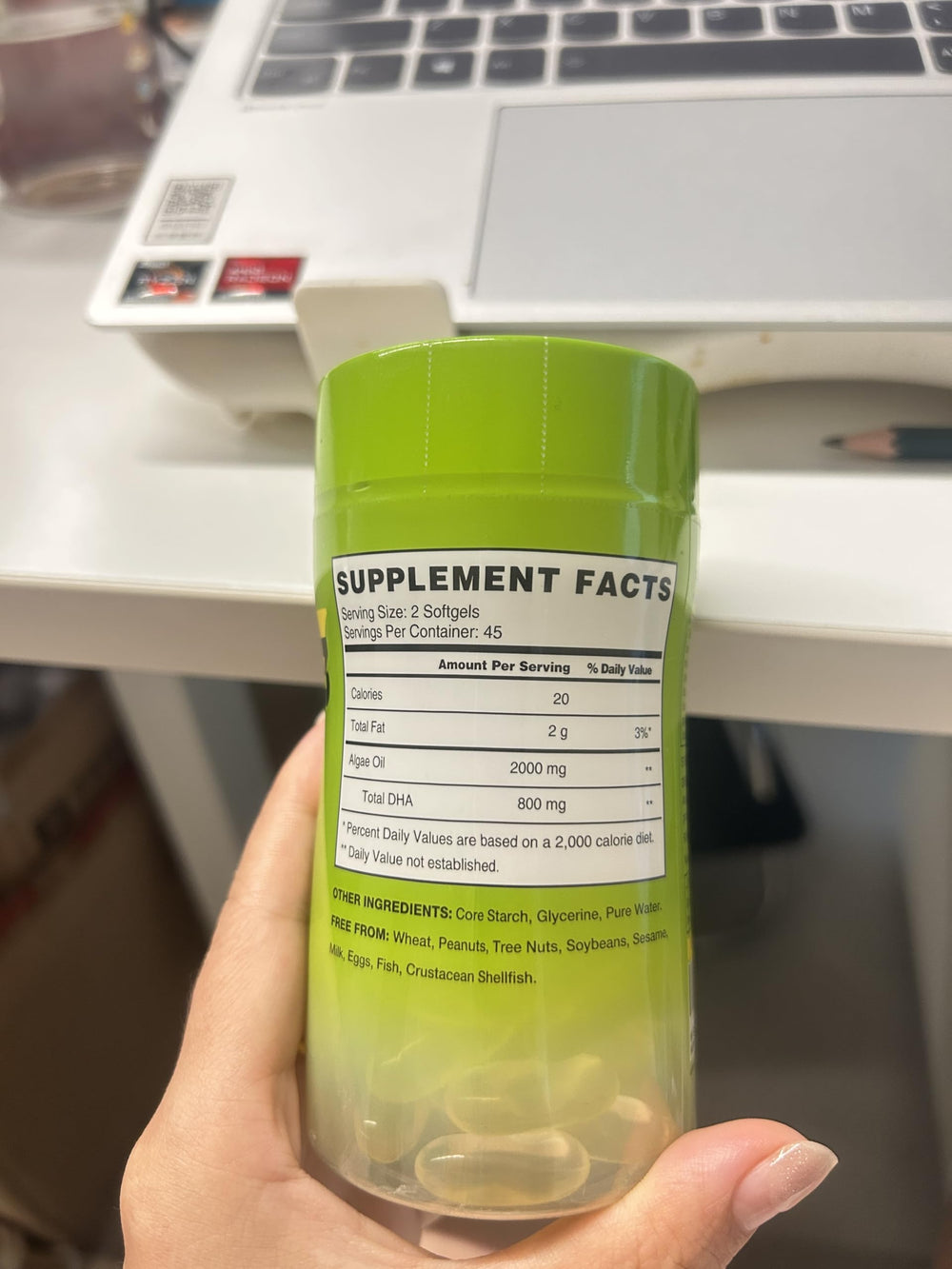 Vegepower prenatal dha highlights prenatal friendly algae based option