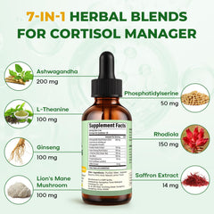 VEGETUSMAX Ashwagandha-Rhodiola-L-Theanine ingredients close-up for balanced mood.