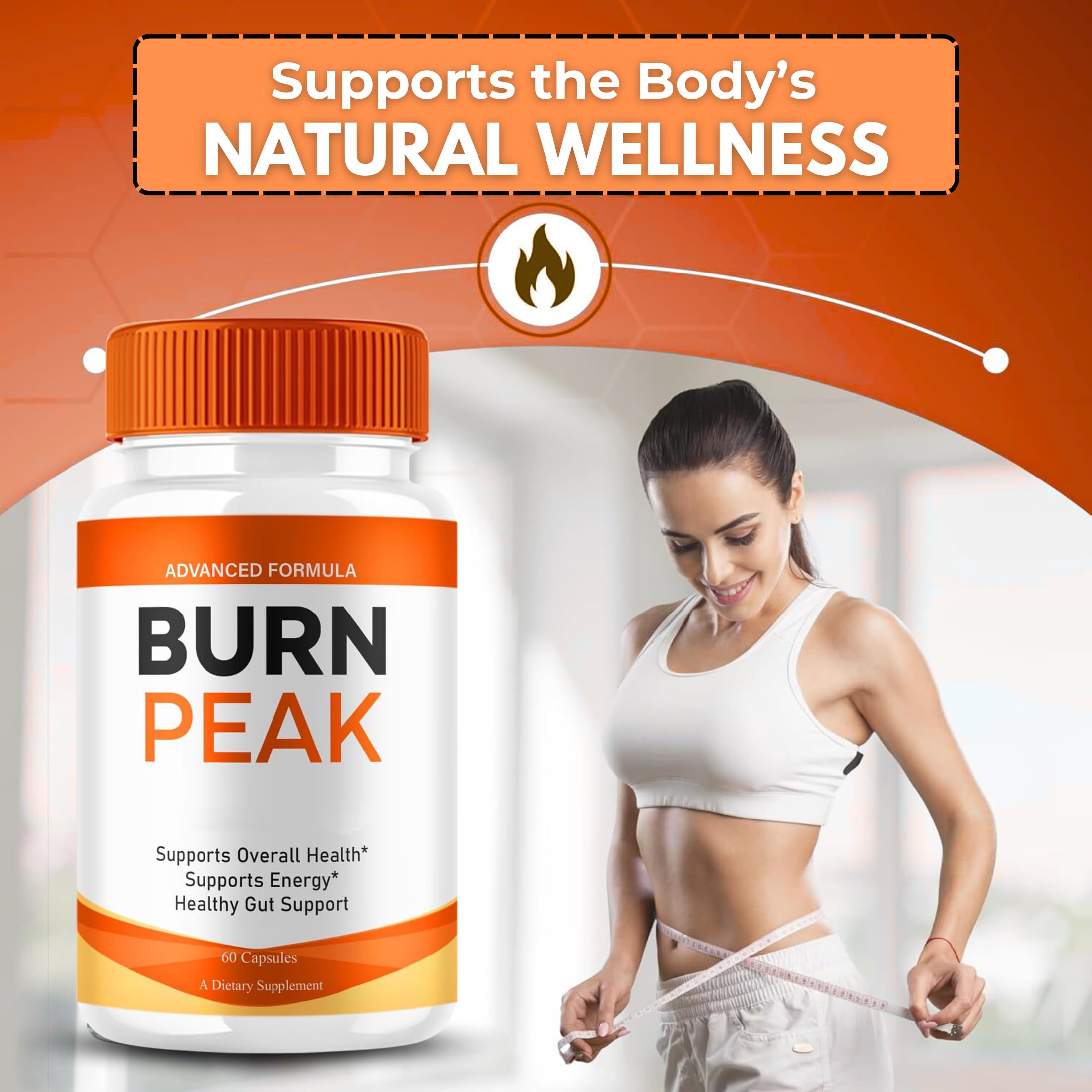 VegHerbs BurnPeak Advanced Pill packs showing convenient 60 capsules per bottle.