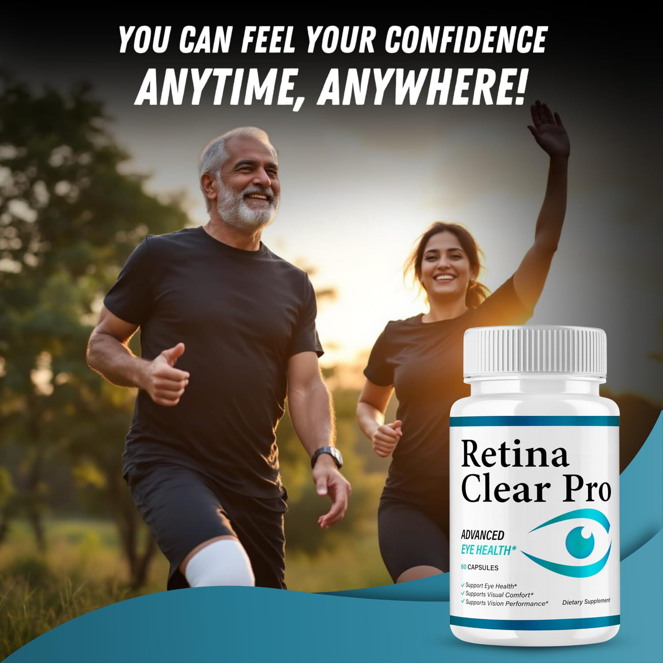 VegHerbs Retina Clear Pro natural ingredients illustration for health-conscious users.