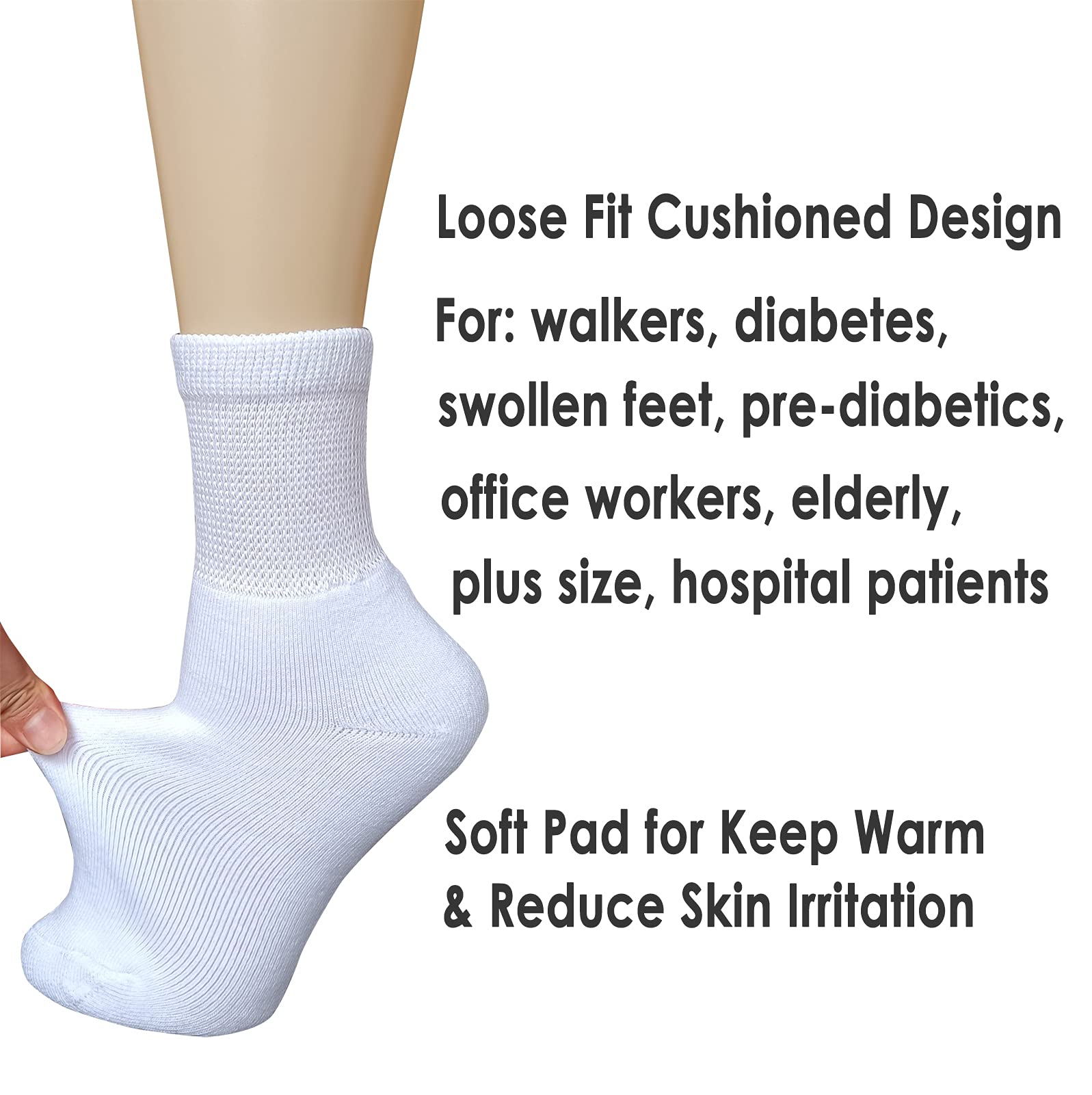 VEIGIKE four-pairs box in white delivers everyday wear.