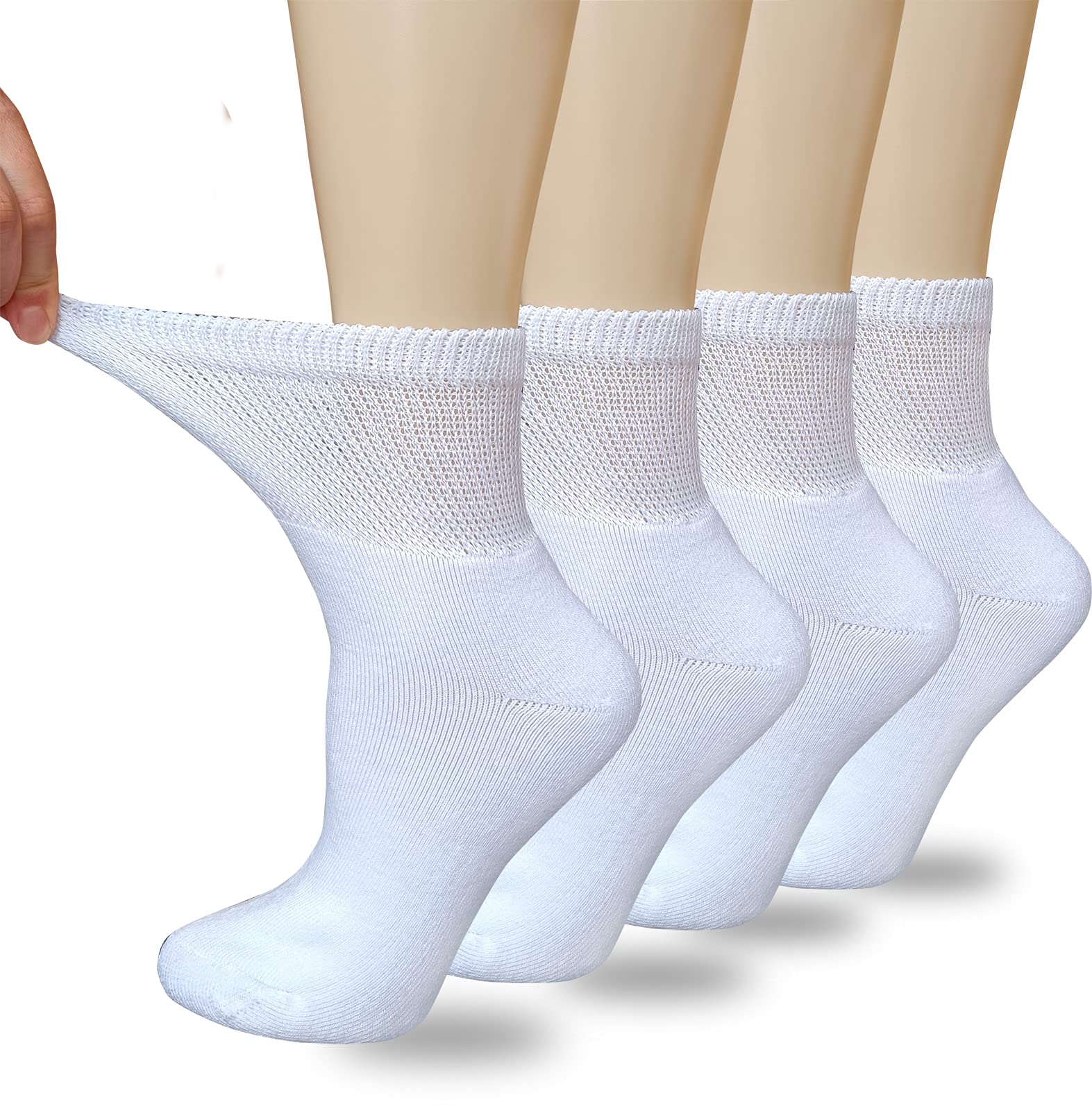 VEIGIKE women's diabetic socks in soft-breathable fabric for daily comfort.