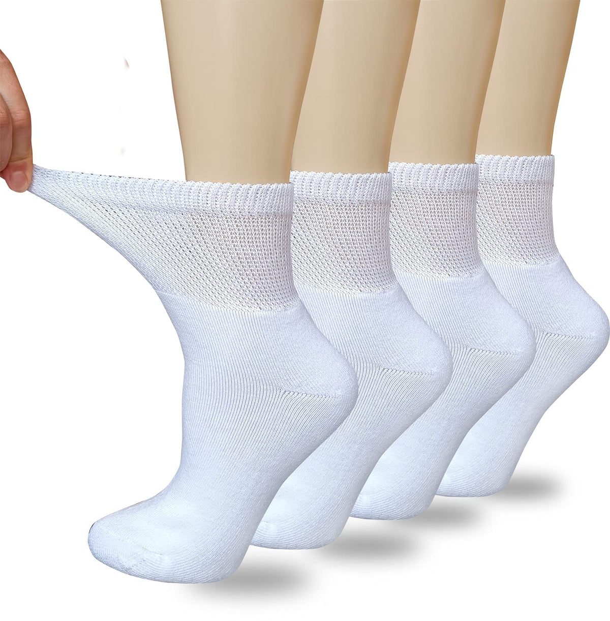VEIGIKE women's diabetic socks in soft-breathable fabric for daily comfort.