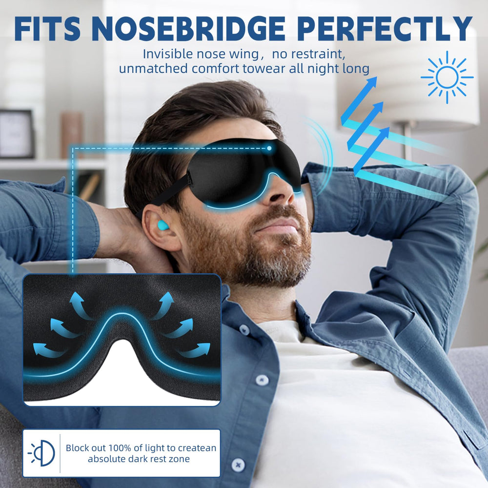 VEKDA 3D-contoured eye design provides space for movement and eyelid comfort