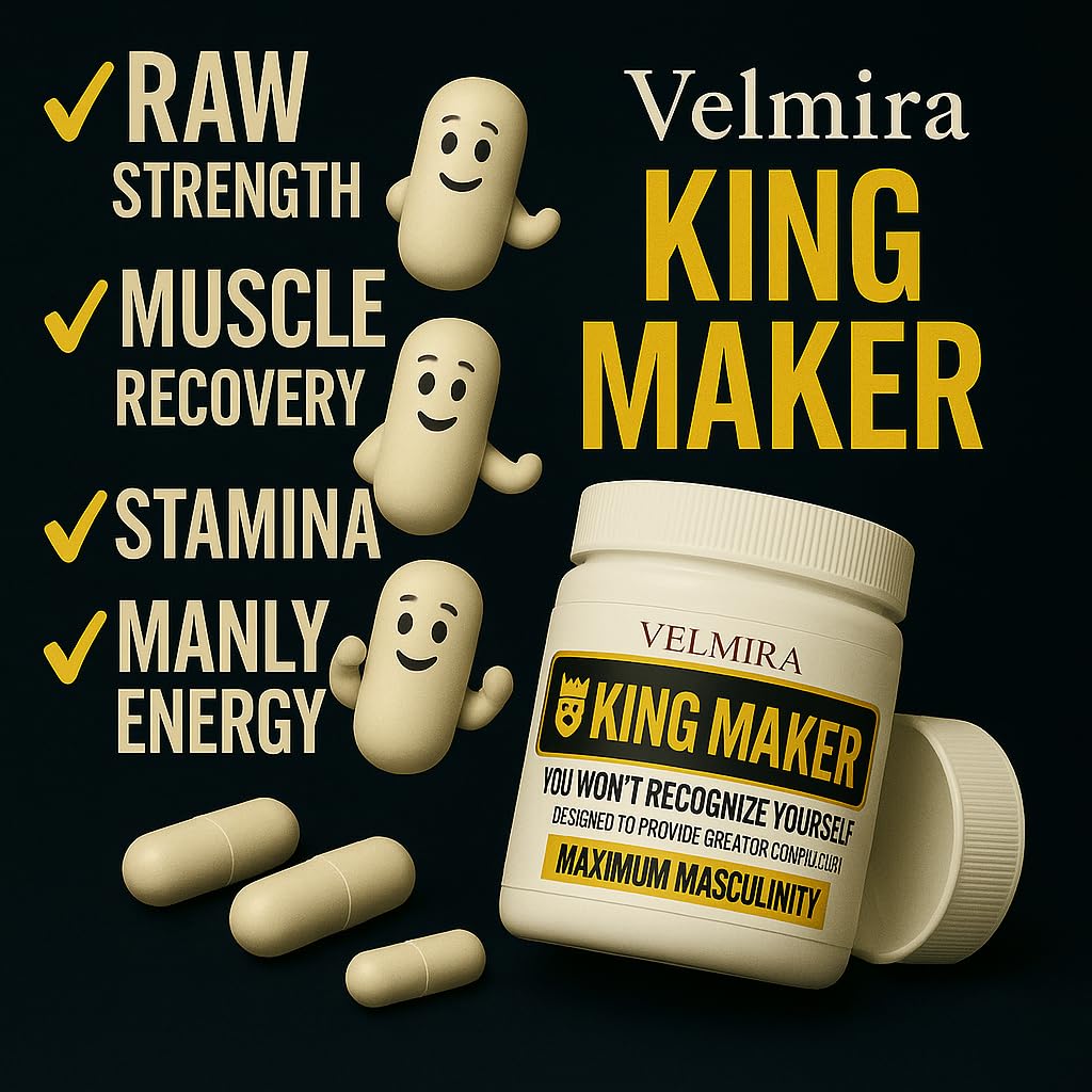 Velmira King Maker ingredients zinc, tongkat ali, and maca for mineral support.