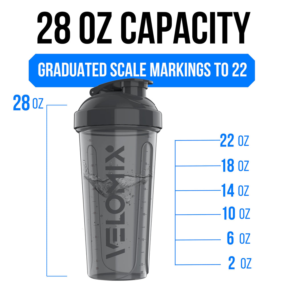 VELOMIX 6-pack bottle design emphasizes durability for daily training.