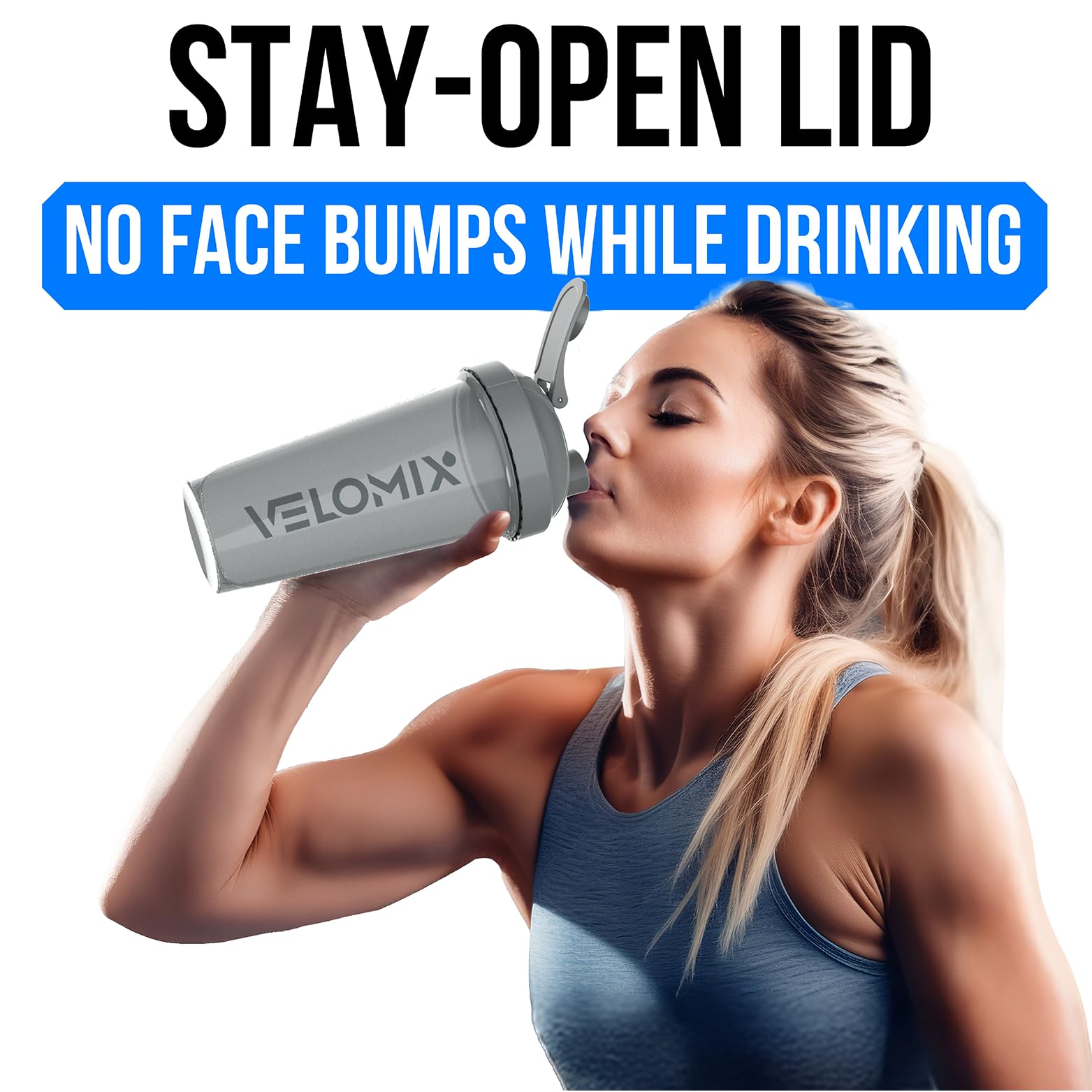 VELOMIX color-packed set offers variety for gym, office, or travel routines