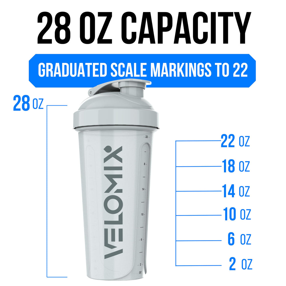 VELOMIX dishwasher-safe top rack compatibility for quick cleaning after shakes