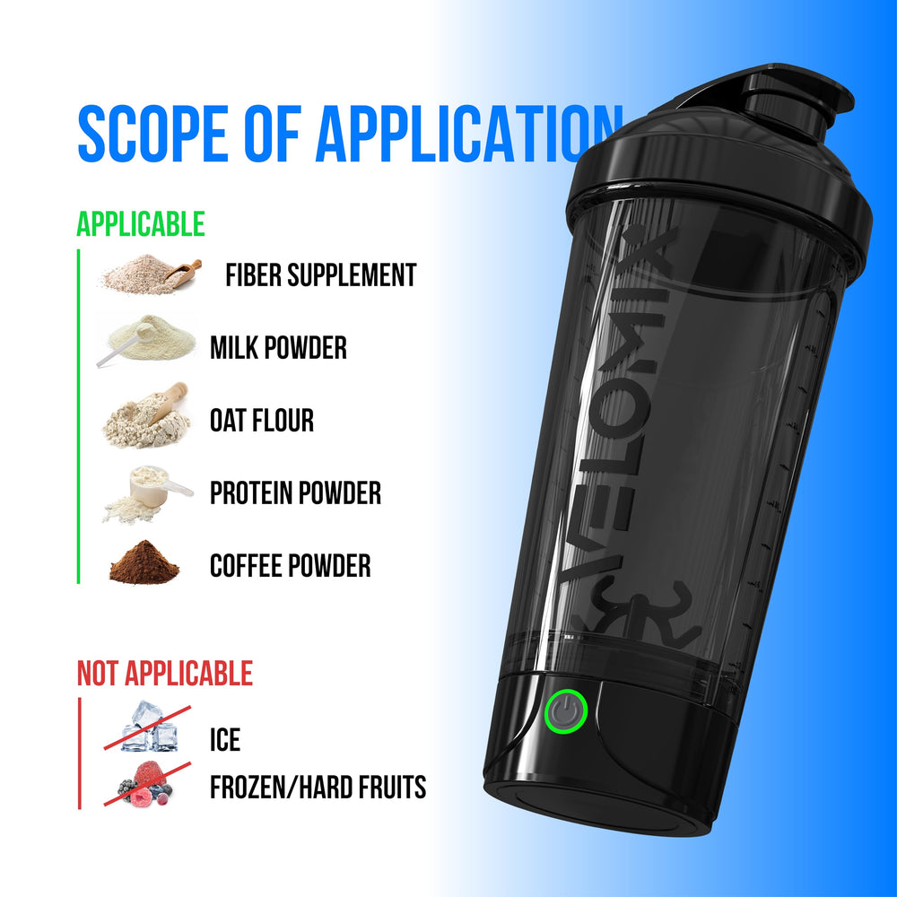 VELOMIX leak-proof design travels confidently in any gym bag