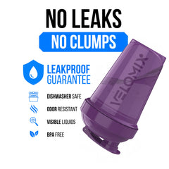 Velomix Nature Tones 6-pack lid close-up highlights secure cap for mess-free mixing.