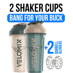 VELOMIX wire whisk inside shaker ensures smooth shakes with minimal lumps.