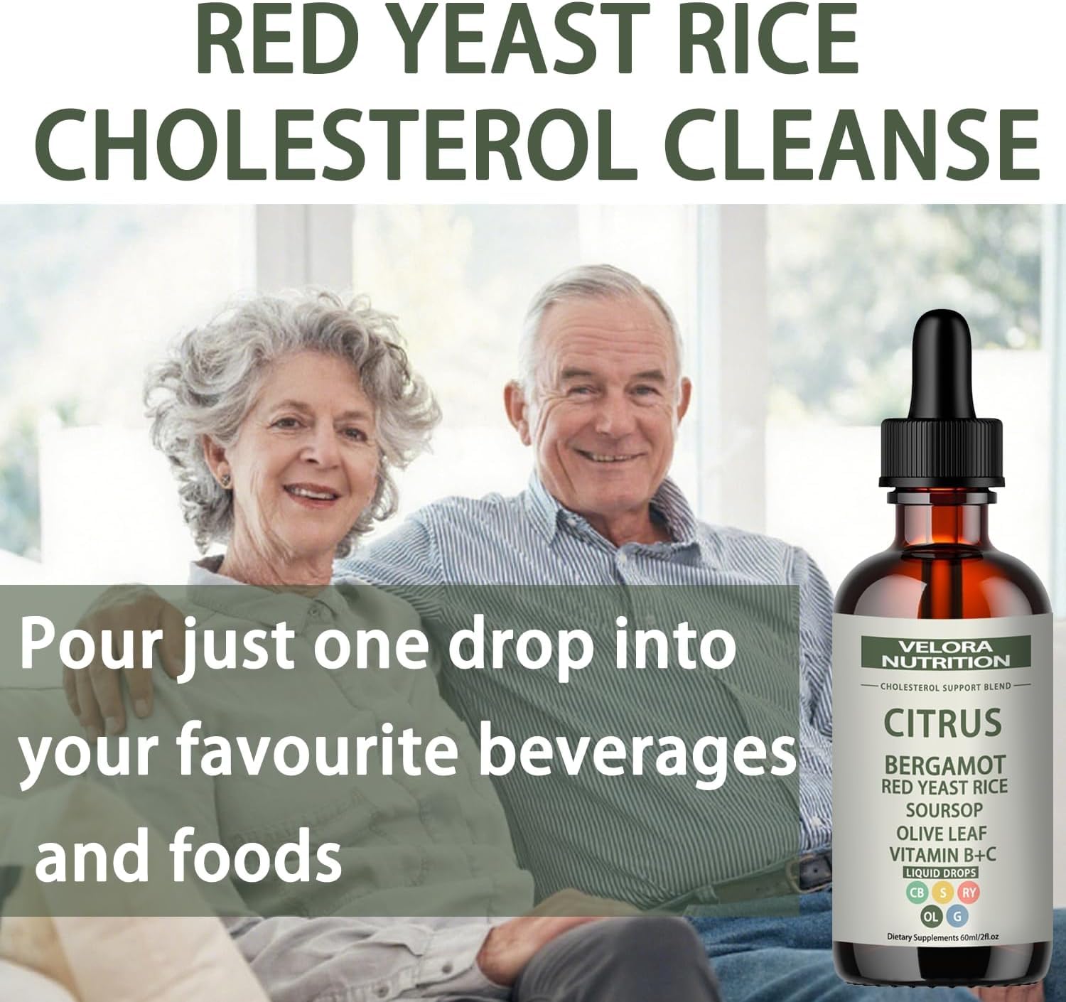 Velora natural preservative-free liquid bottle suggesting additive-free supplementation