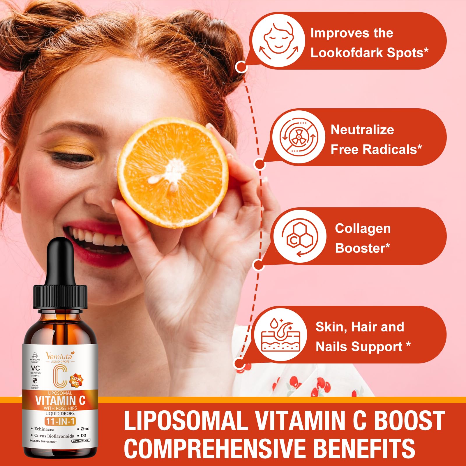Vemluta collagen peptides and astaxanthin in formula