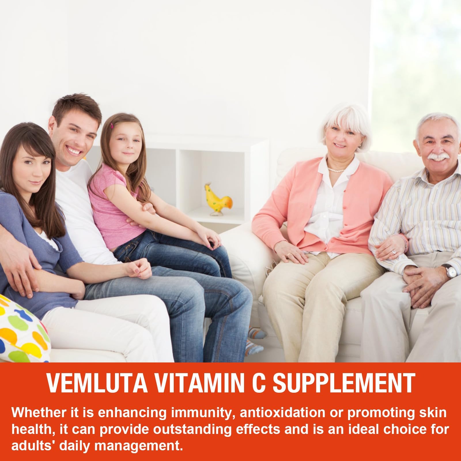 Vemluta gummies on a kitchen table ready for daily routine