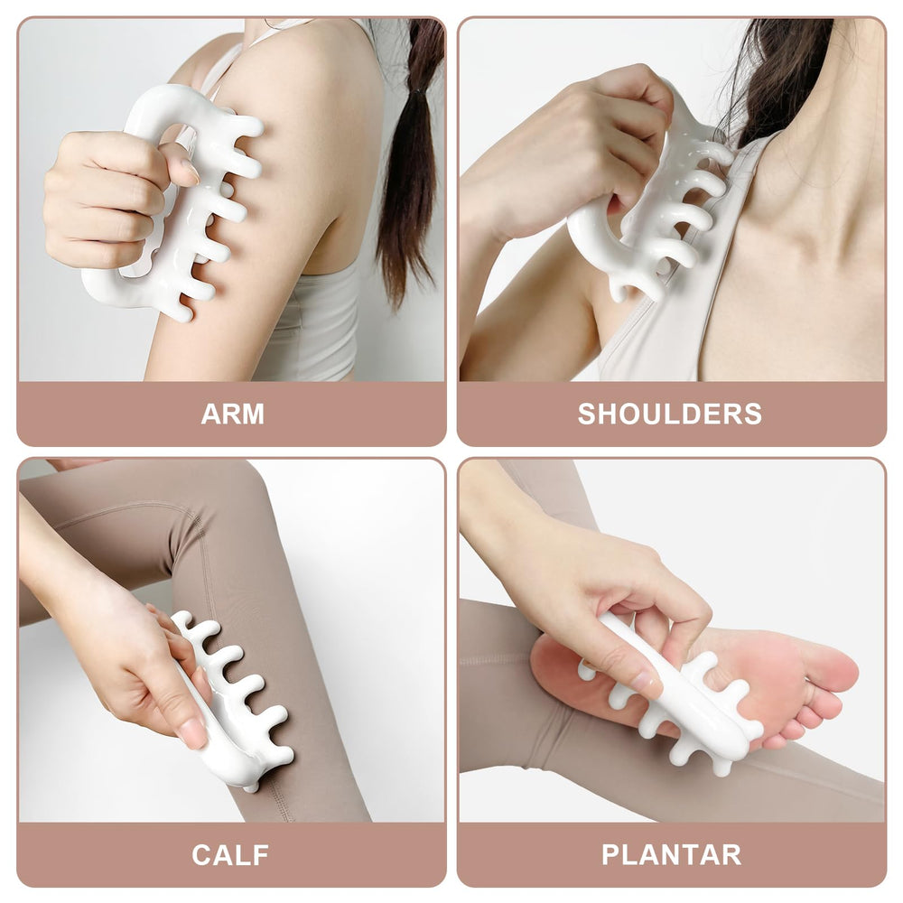 Vemoky multipurpose tool used on neck and back for muscle relief