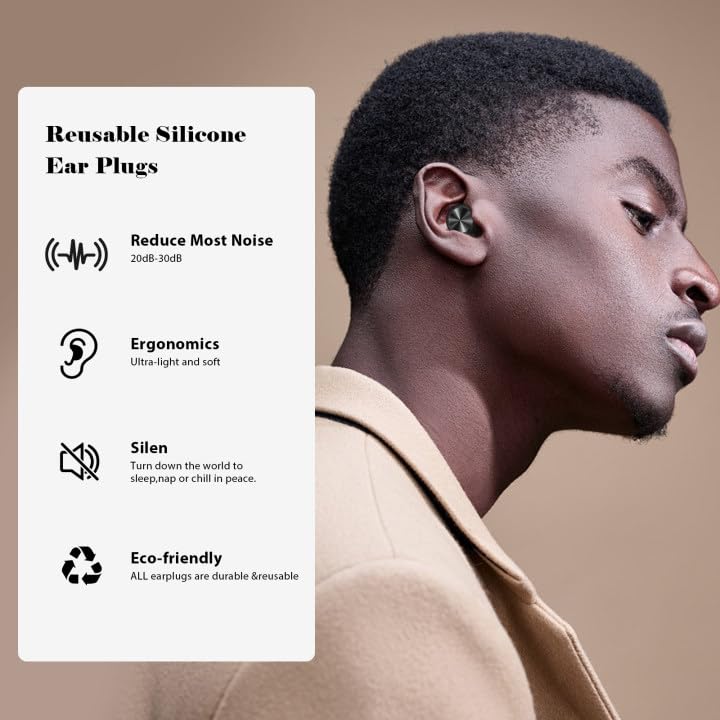 VENMATE ear plugs with S/M/L sizes ensure secure fit