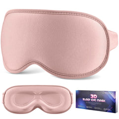 VENMATE Sleep Mask with 3D contoured cups for comfortable eyes and makeup protection.
