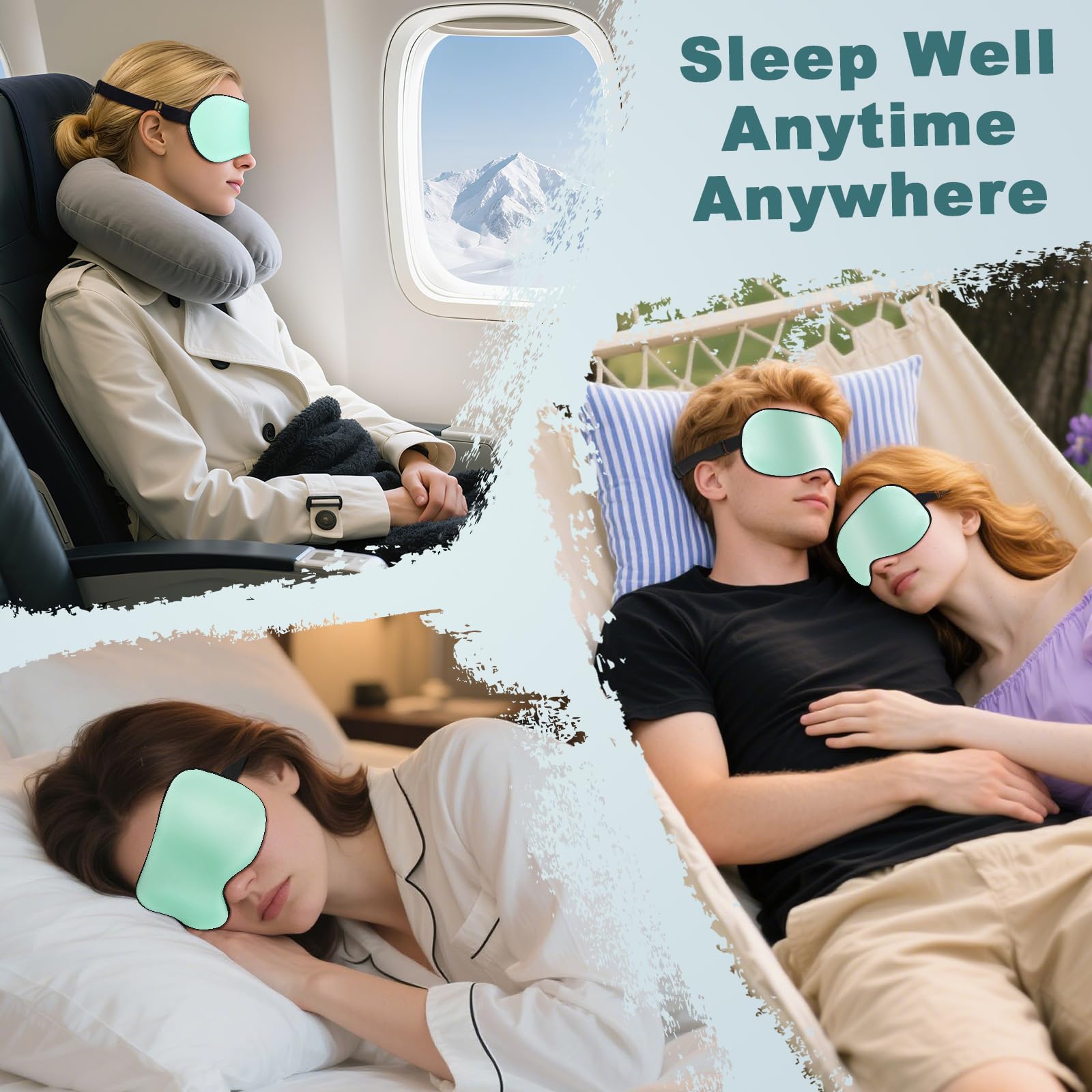 VENMATE sleep mask care guidelines for hand wash and air dry.