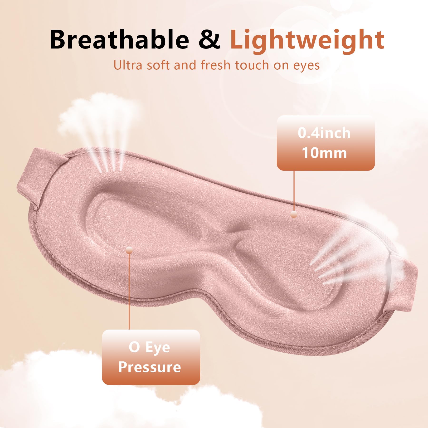 VENMATE mask uses soft memory foam and cooling lining for breathable comfort.