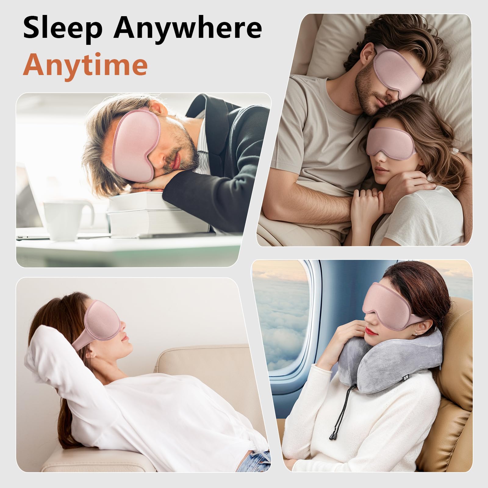 Side sleeper friendly design stays in place while resting on back or stomach.