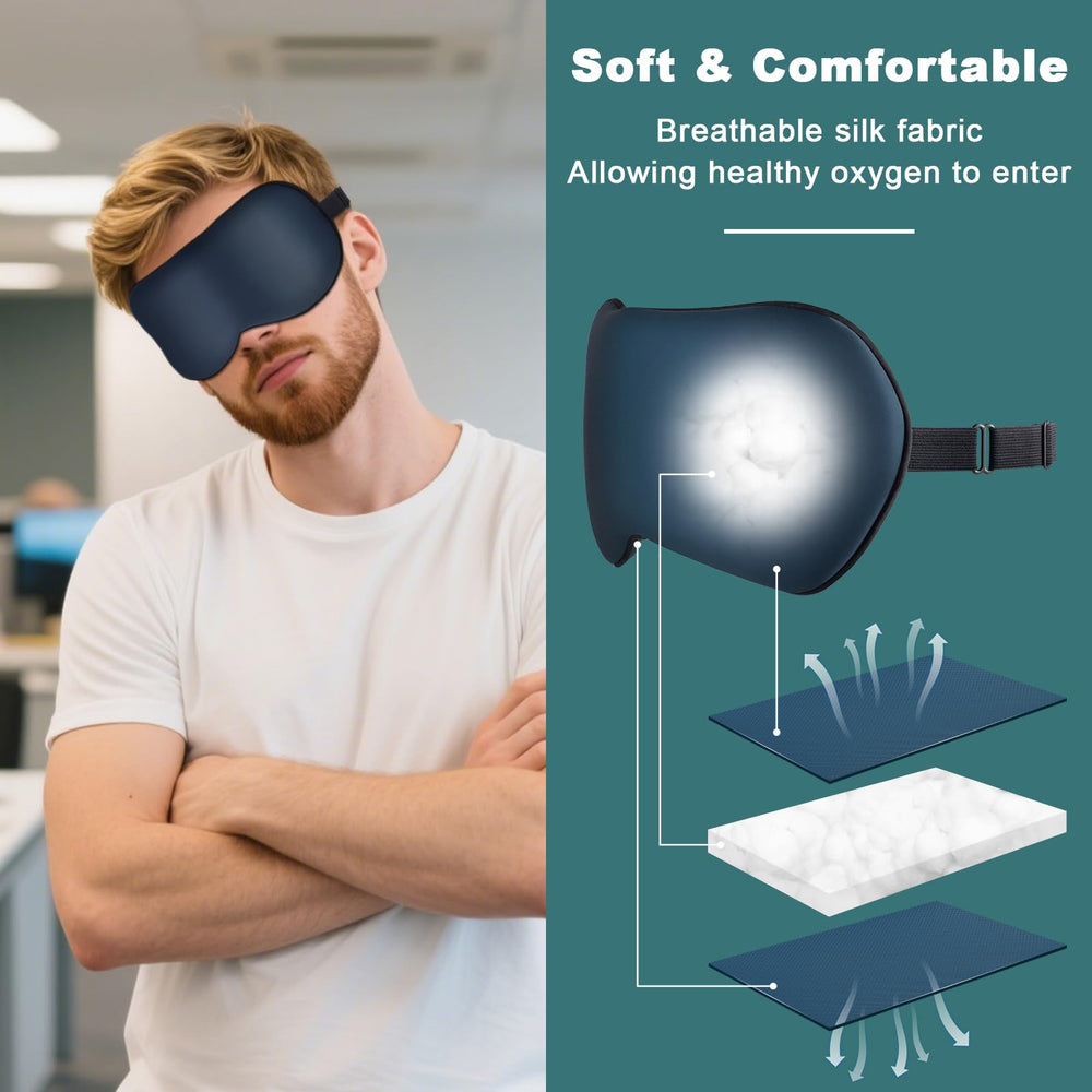 VENMATE travel-friendly silk eye mask fits easily in carry-on or purse.