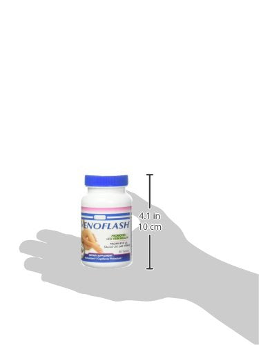 Venoflash: caja del producto, empaque que destaca la marca y la salud venosa.