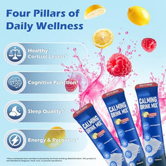 Venquorin Super Cortisol Calm raspberry lemonade drink mix ready to sip