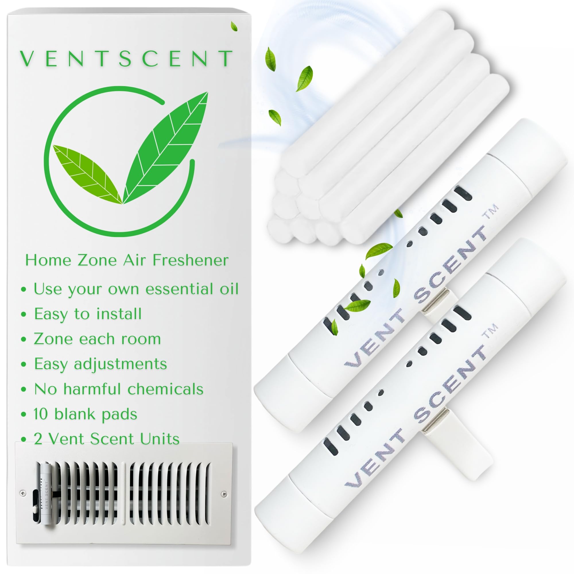 Vent Scent replace sticks for refreshed scents and ongoing freshness.