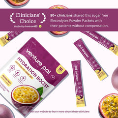Venture Pal 400 mg sodium balance graphic highlighting hydration support