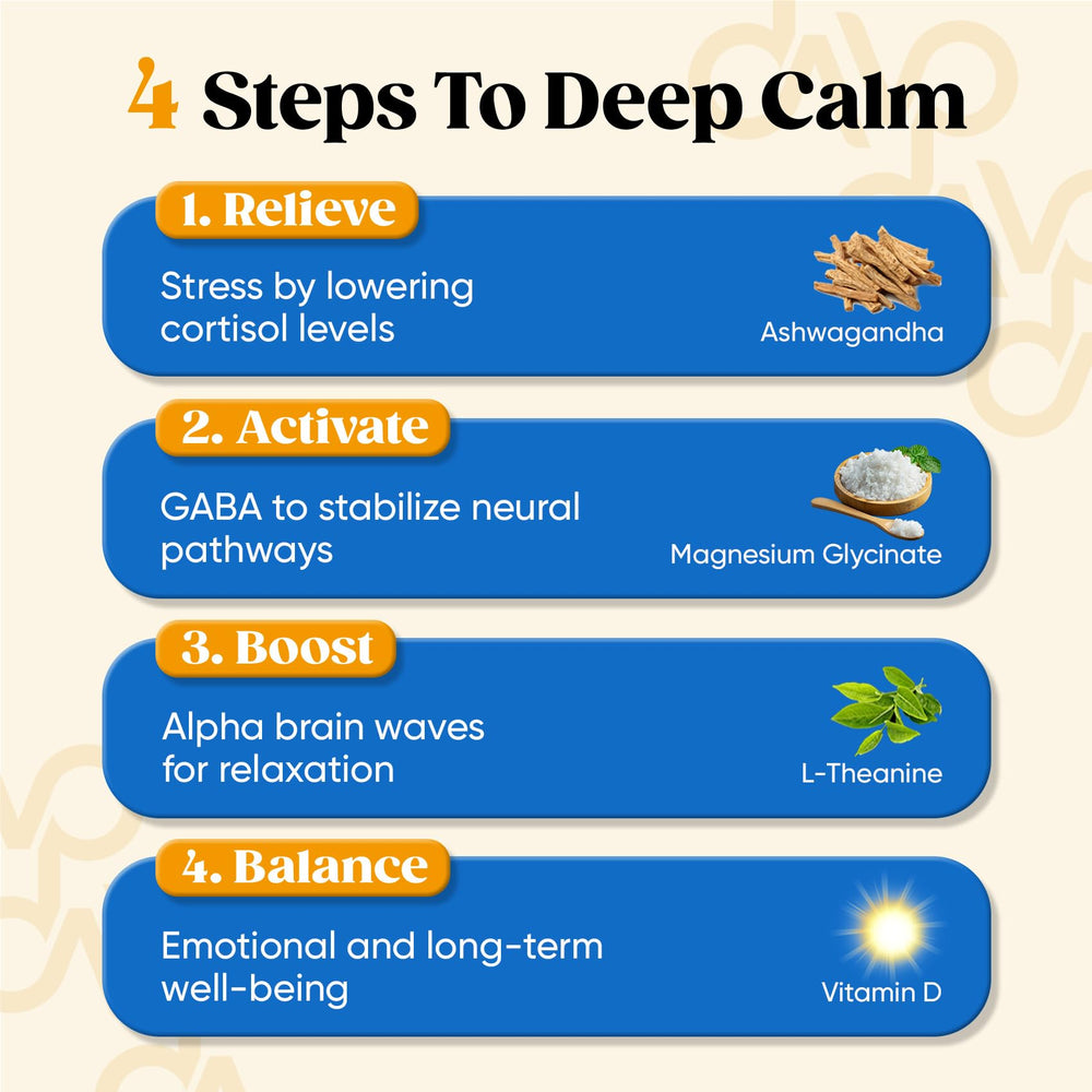 Venture Pal Calm Drink bottle with water suggests quick relaxation during breaks