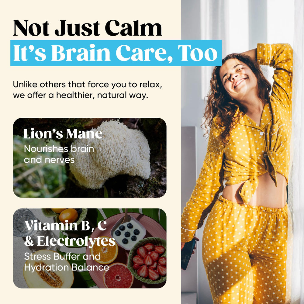 Calm Drink Mix with ashwagandha and L-Theanine supports stress balance
