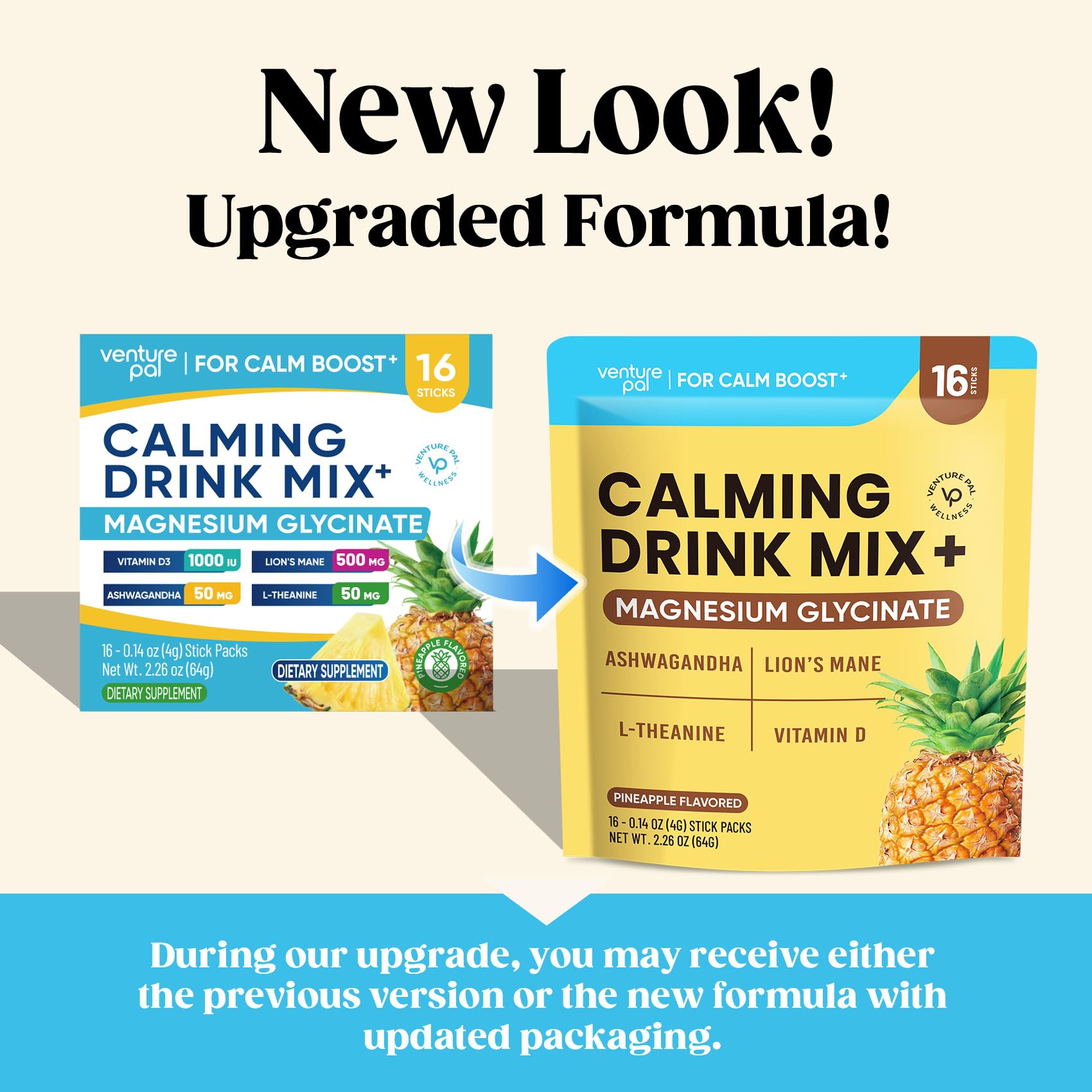 Bedtime glass of Calm Drink Mix suggesting a soothing evening routine