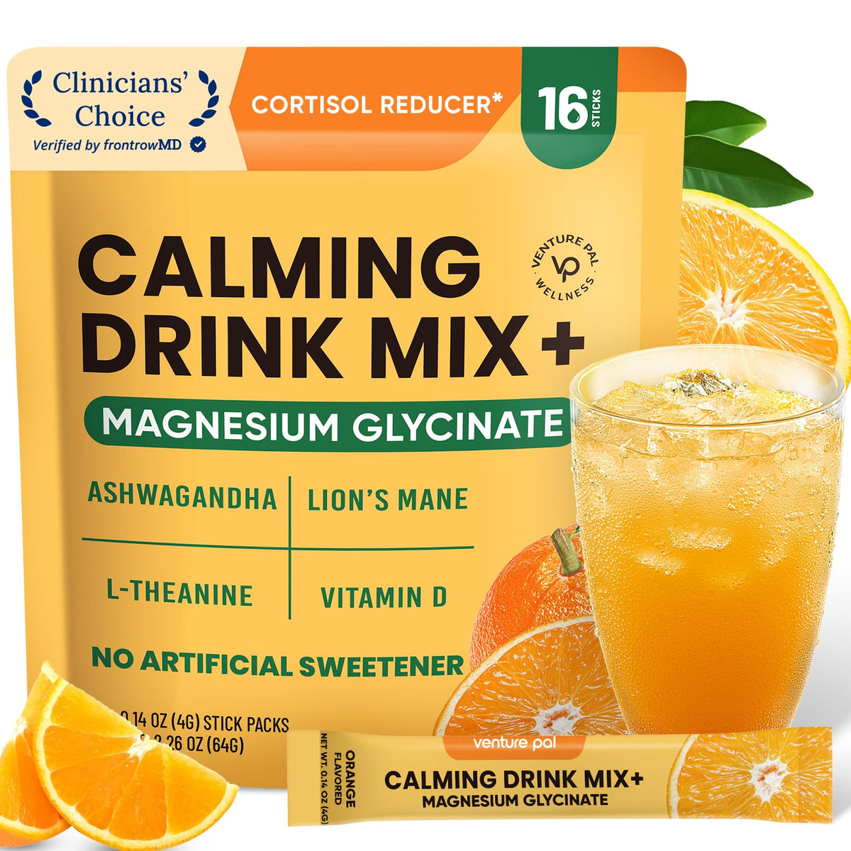 Venture Pal Calm Drink Mix bottle ready for on-the-go relaxation.