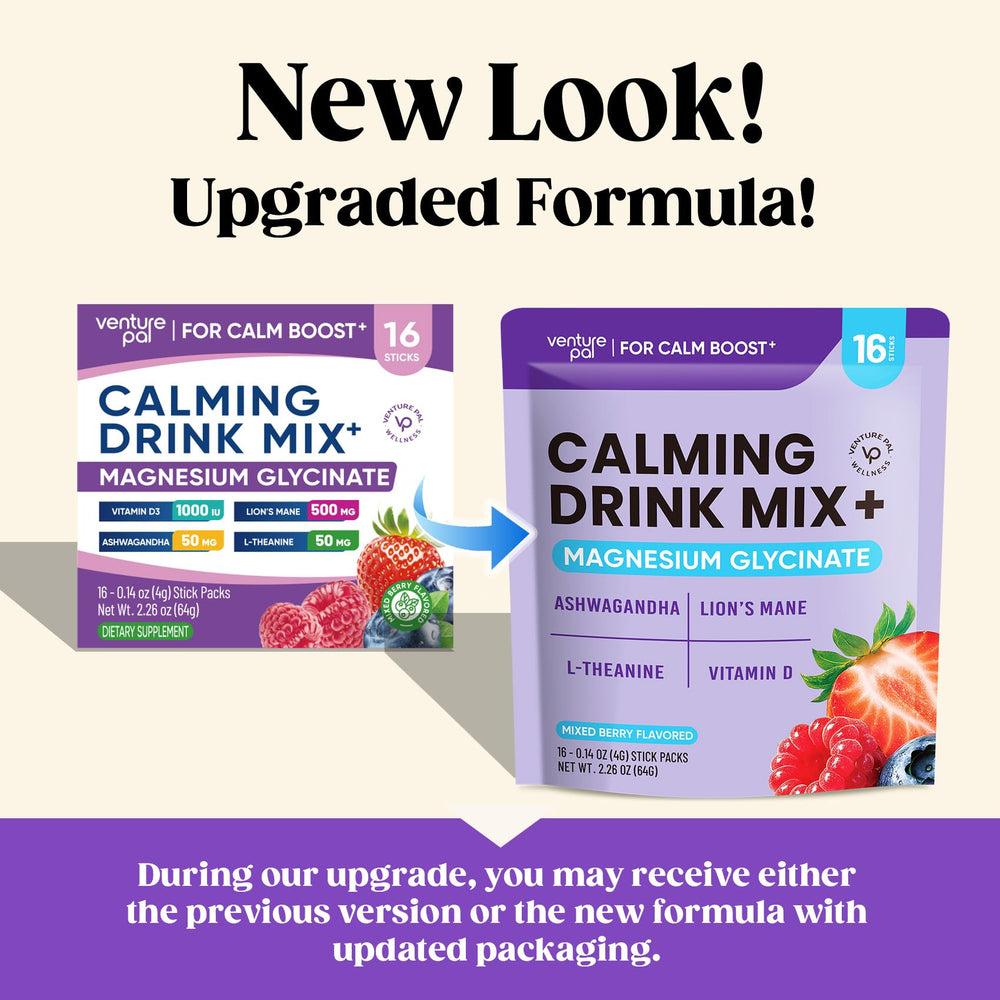 Travel-friendly Venture Pal Calm Drink Mix bottle for on-the-go