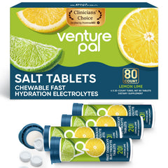 Venture Pal electrolyte chewables quickly melt for rapid hydration on the go