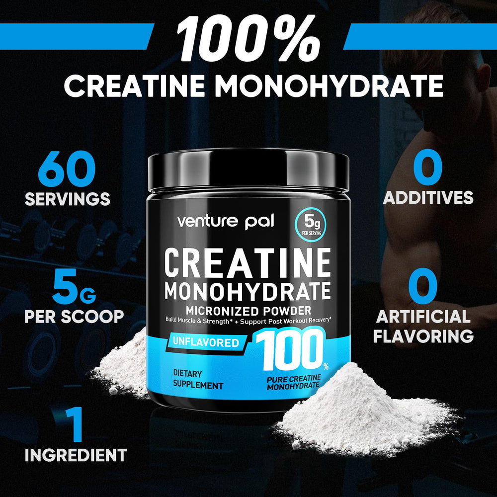 Venture Pal creatine powder front package shot for trusted quality