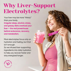 Close-up of electrolyte packet highlighting seven minerals for daily hydration