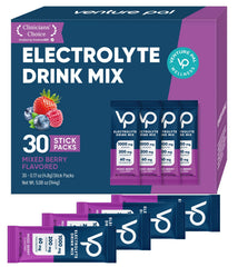 Venture Pal high-sodium electrolyte packet stand for on-the-go hydration.