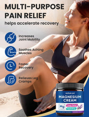 Leg relaxation massage with Venture Pal magnesium lotion after activity.