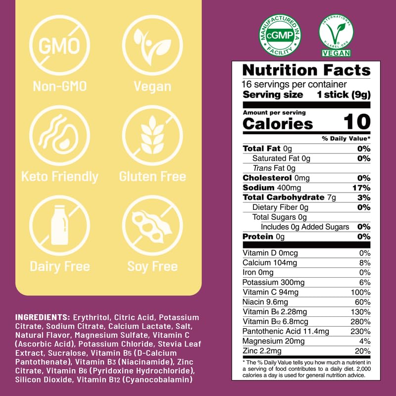 Venture Pal no caffeine hydration label close-up