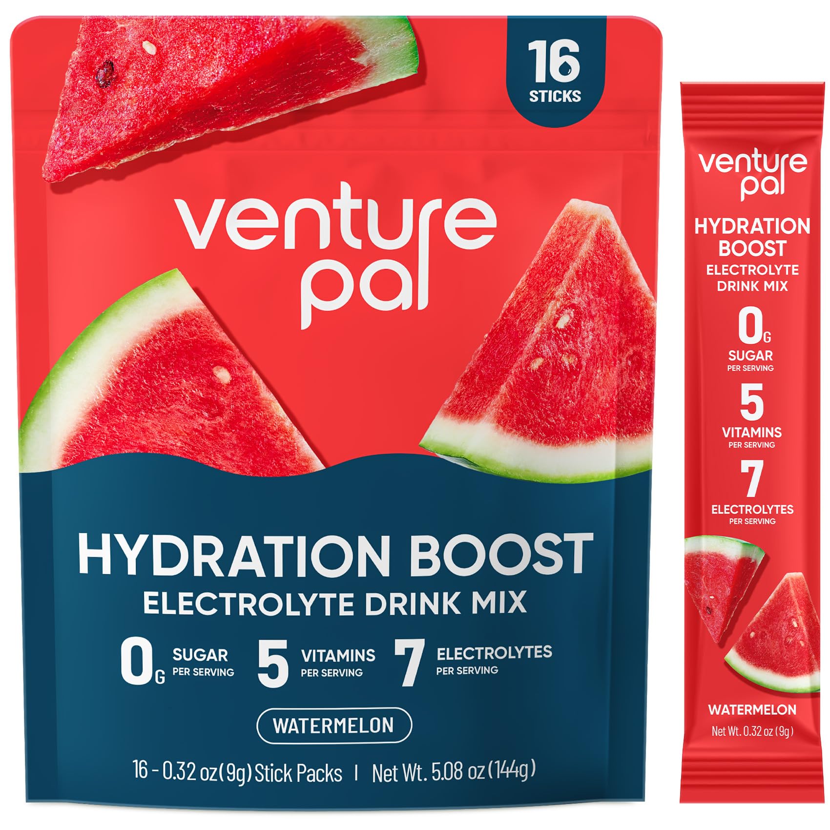 Venture Pal Sugar Free Electrolyte Packets on-the-go hydration after workouts.