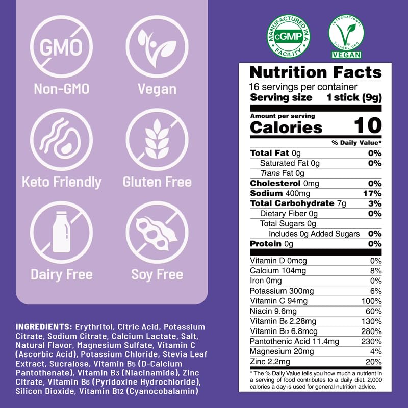 Venture Pal hydration boost packet close-up highlighting sugar-free formula.