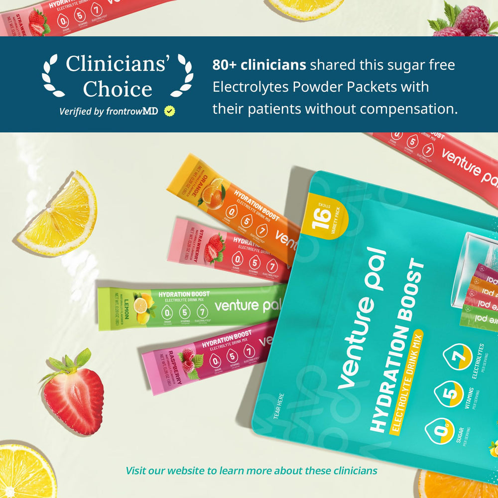 Venture Pal vegan keto non-GMO certification badge signals clean, plant-based hydration.