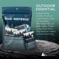 Venture Wipes travel size bug wipes on the go for family adventures
