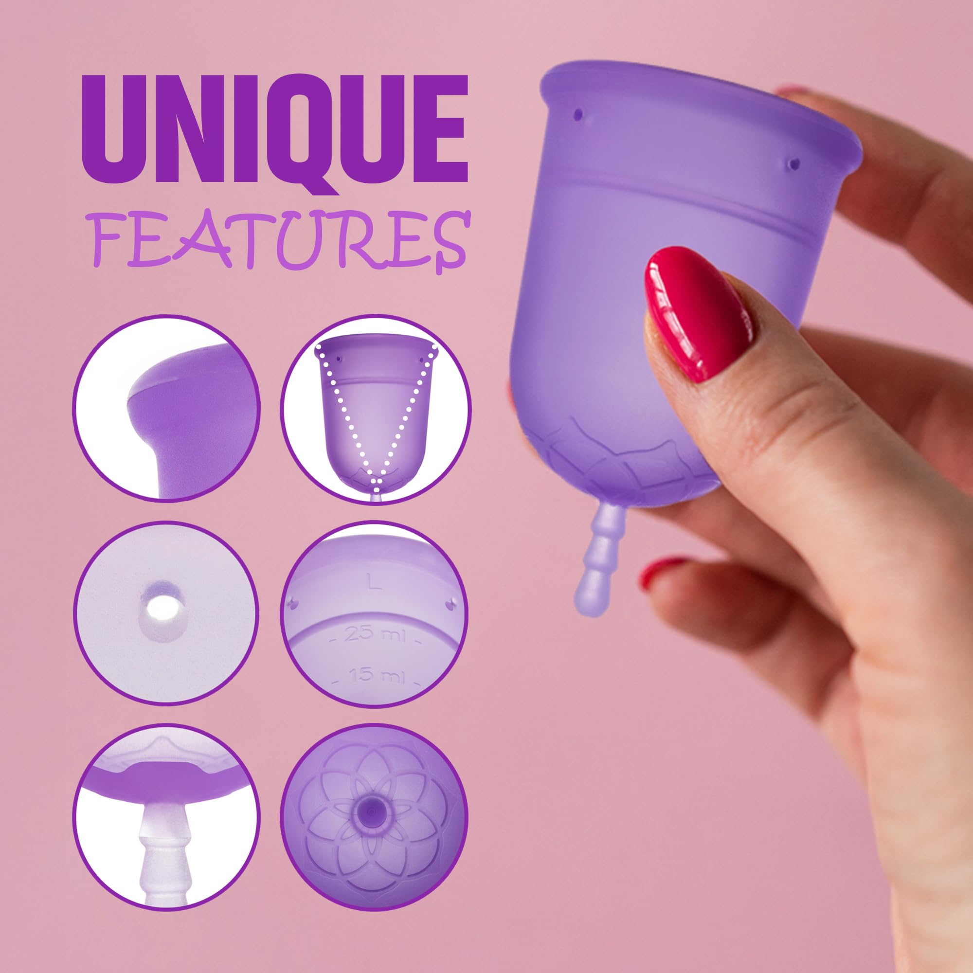 VENUS cup BPA-free latex-free phthalates-free for toxin-free use