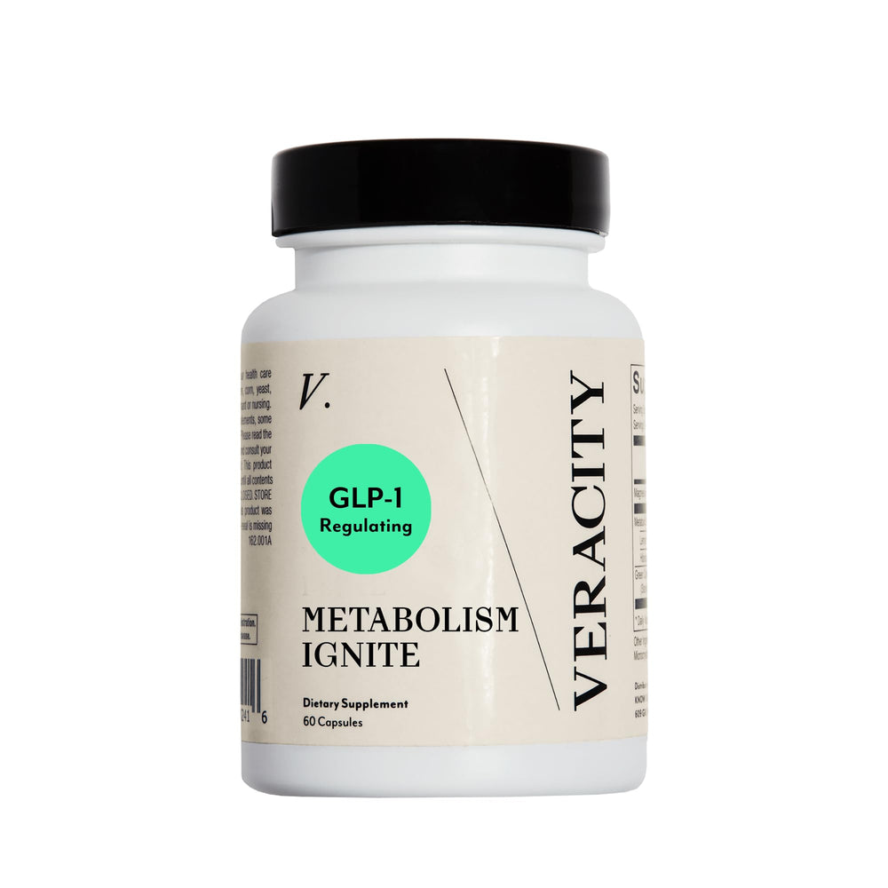 VERACITY SELFCARE Veracity Metabolism Ignite bottle front promoting daily appetite support
