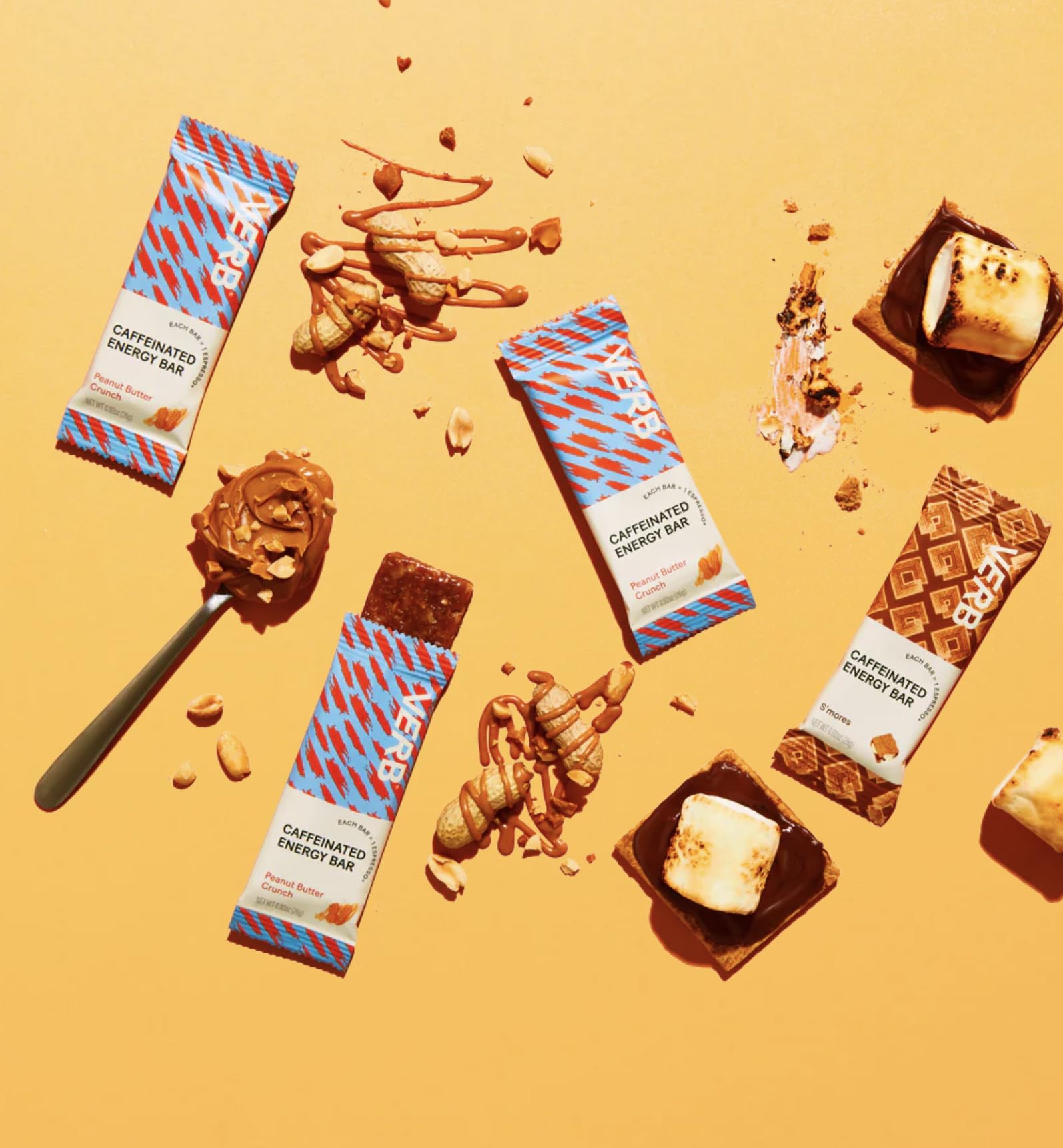 Verb Caffeinated Energy Bar Birthday Cake flavor close-up, tasting like celebration.