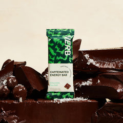 Verb Caffeinated Energy Bar on-the-go in bag for a pre-workout boost