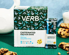 Verb Energy Bar ingredient view shows organic green tea caffeine powering focus.